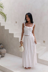 Shoreline Summers Polka Dot Set Rot Weiß