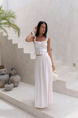 Shoreline Summers Polka Dot Set Rot Weiß
