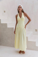 Maxikleid "Calling Your Name" Gelb