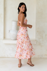 Maxikleid „Bed Of Roses“ in Pink