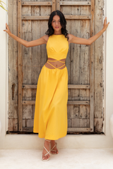 Maxikleid Lifetime Gelb