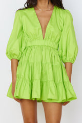 HELLO MOLLY Sweetest Treat Minikleid Limette