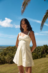 Sound Of Seas Minikleid Gelb