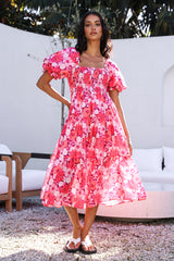 Maxikleid "Liebesgeständnisse" in Rosa