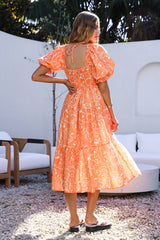 Written In The Sky Maxikleid Orange