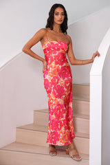 Sternennebel Midikleid Rosa