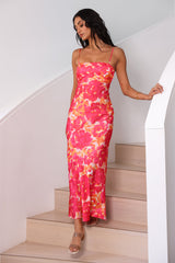 Sternennebel Midikleid Rosa