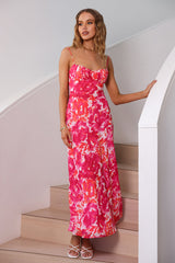 Maxikleid Pfingstrose Kissen Rosa