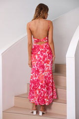 Maxikleid Pfingstrose Kissen Rosa
