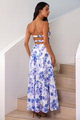 Maxikleid Among The Branches Blau