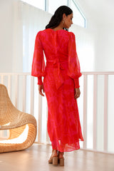 Maxikleid Exactly Right Rot