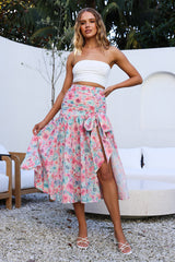 HELLO MOLLY Picknick im Sommer Maxirock Rosa