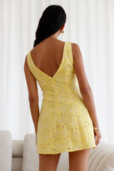Wunderschönes-Moment-Minikleid Gelb