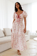 Sweet Awakening Maxikleid Rot