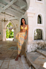 FORTUNATE ONE Marbella Sarong Casablanca-Print