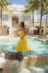FORTUNATE ONE Blushing Lovers Maxikleid Gelb
