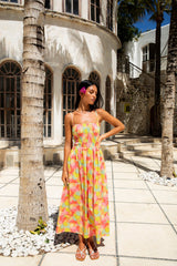 FORTUNATE ONE In Bloom Maxikleid mit Blumenmuster