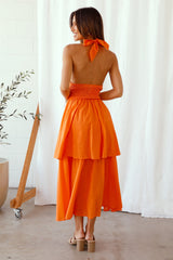 Going Higher Maxikleid Orange