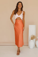 When You Breathe Maxi-Kleid Orange