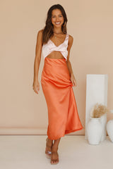 When You Breathe Maxi-Kleid Orange