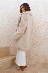 Luxe Life Kunstpelzjacke Beige