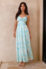 Manifesting Us Maxi-Kleid Blau