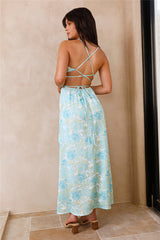 Manifesting Us Maxi-Kleid Blau