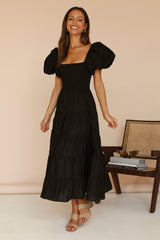 Adela Maxikleid Schwarz
