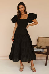 Adela Maxikleid Schwarz