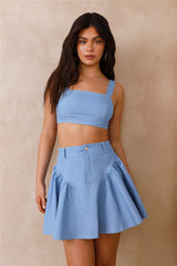 Ocean Dreamer Crop Top Blau