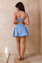 Ocean Dreamer Crop Top Blau