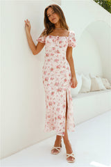 Making Me Blush Maxikleid Pink