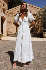Sunny Attire Maxikleid Weiß
