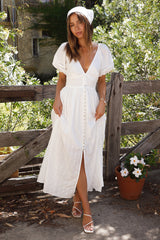 Sunny Attire Maxikleid Weiß