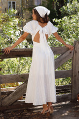 Sunny Attire Maxikleid Weiß