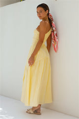 Maxikleid „Beaming Hues“ mit einem Schulterträger, Gelb