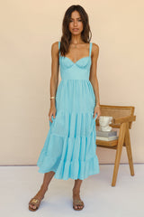 Somebody New Midi-Kleid Blau