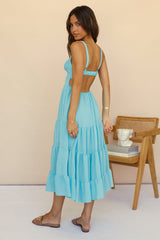 Somebody New Midi-Kleid Blau