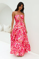 Maxikleid "Enrichment Halter" in Pink