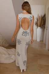 Maxikleid Grau Sommer