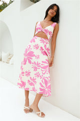 Midikleid „Sunset Sorbet“ in Pink
