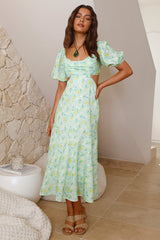 Maxikleid „Back From Florence“ Grün