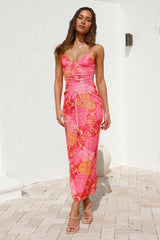 Sangria Sommer Maxikleid Rosa