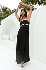 Maxikleid Blowing Away Schwarz