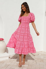 Got It Handled Maxikleid Rosa