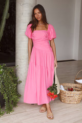 Loving On You Midikleid Rosa