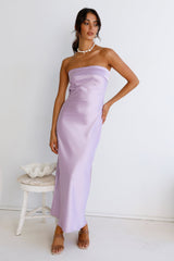 Gleam In Gold Maxi-Kleid Lila