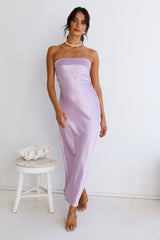 Gleam In Gold Maxi-Kleid Lila