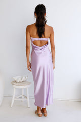 Gleam In Gold Maxi-Kleid Lila