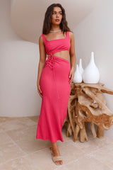 Sunday Smiles Maxikleid Rosa